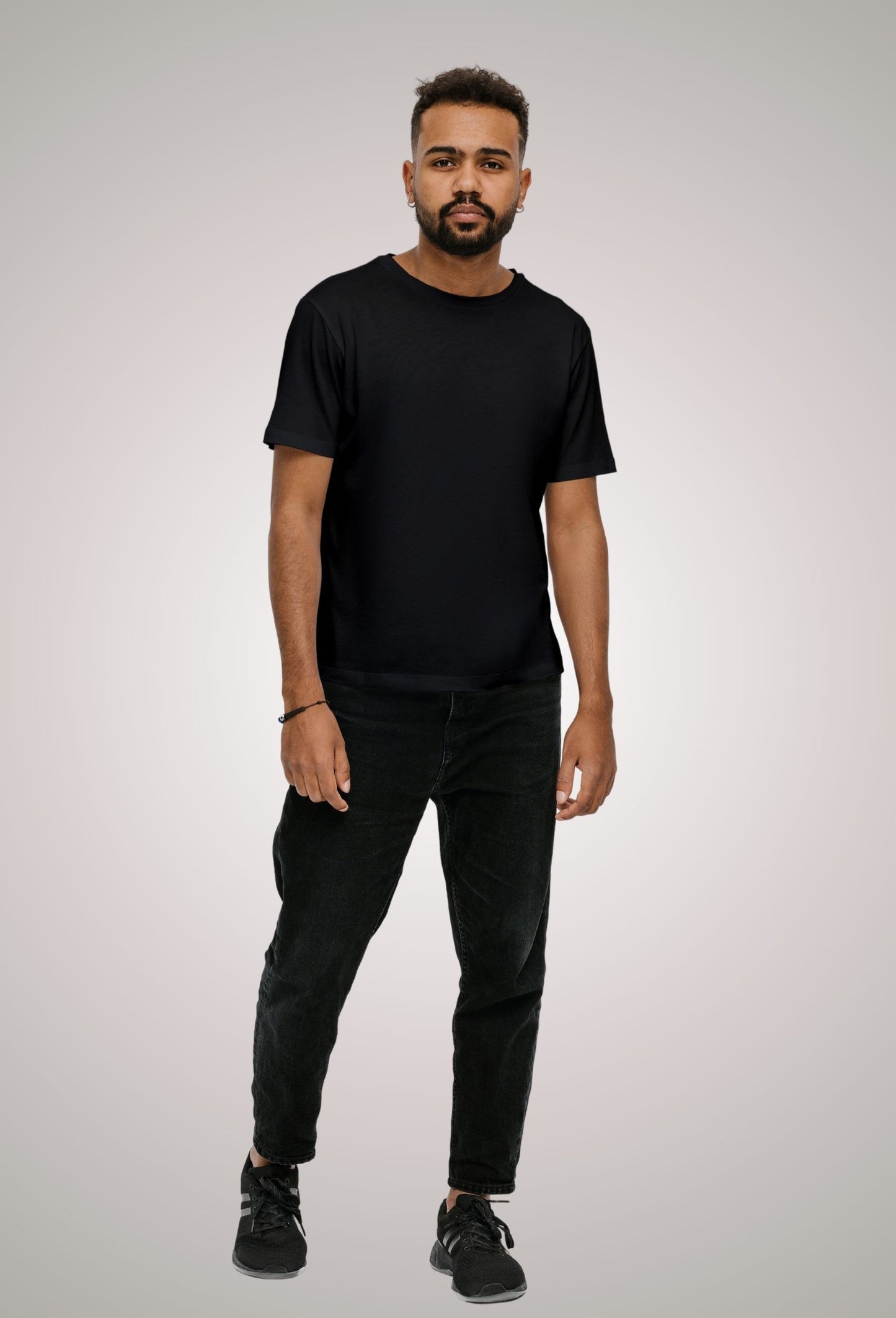 Black Round Neck T-shirt