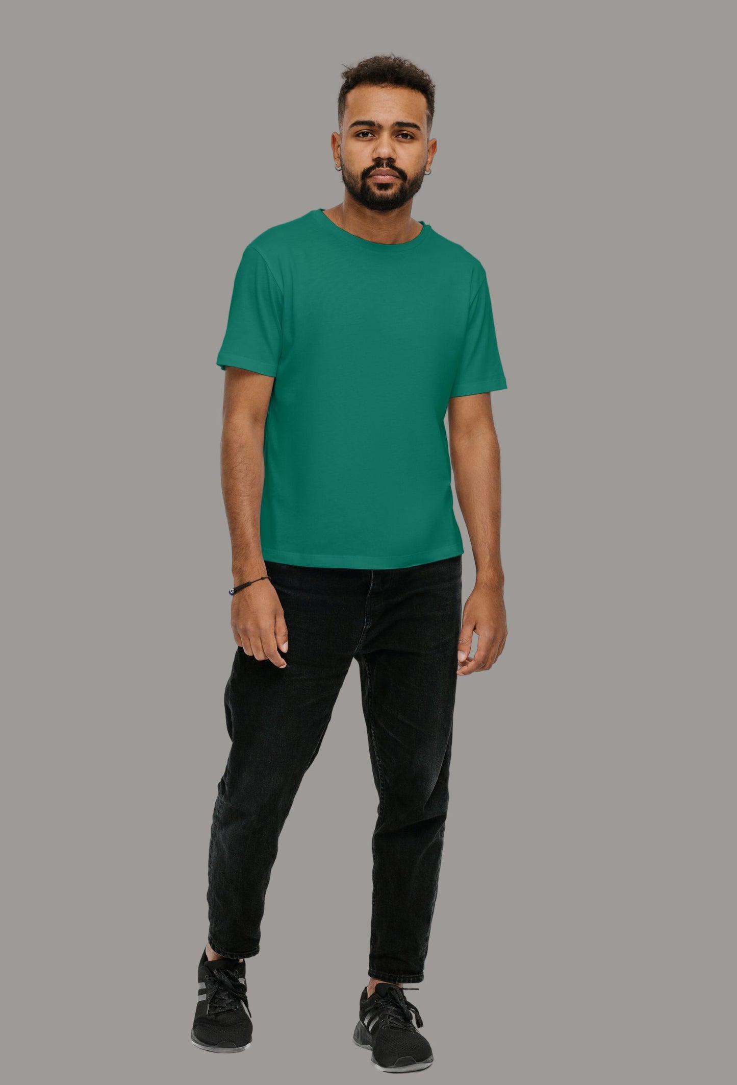 Rainforest Green Round Neck T-Shirt